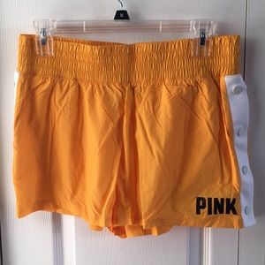 VS PINK High Waisted Athletic Shorts - Side Snaps